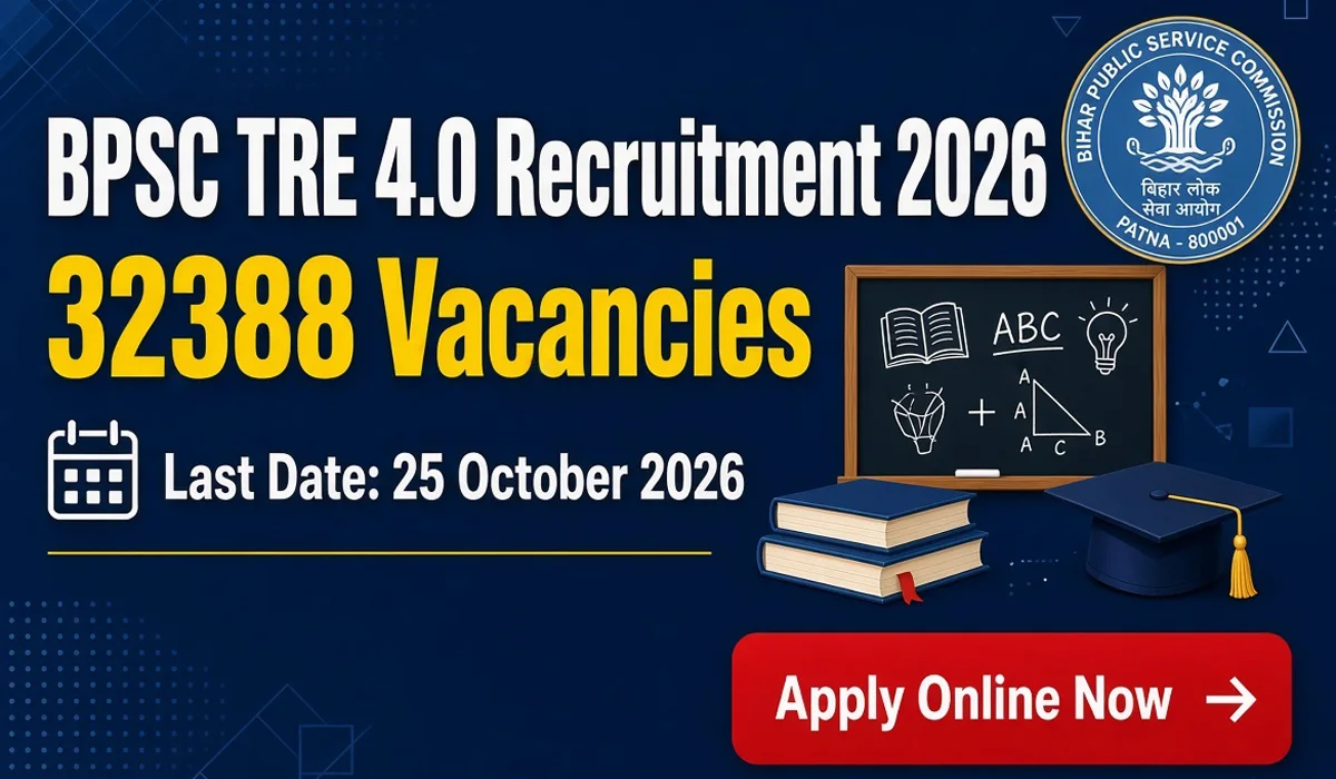 BPSC TRE 4.0 Recruitment 2026 - Apply Online